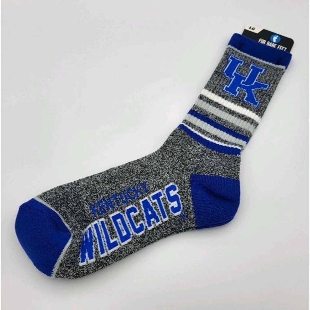 Kentucky Wildcats NCAA For Bare Feet (2) Knit Dress & (2) Crew Socks Men's Large - Picture 4 of 10